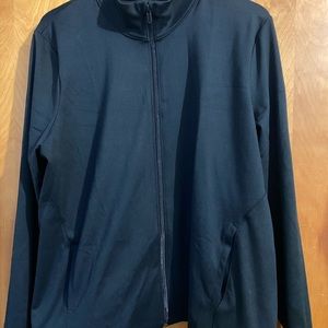 Black active zip up 1x under armor brand new with tags